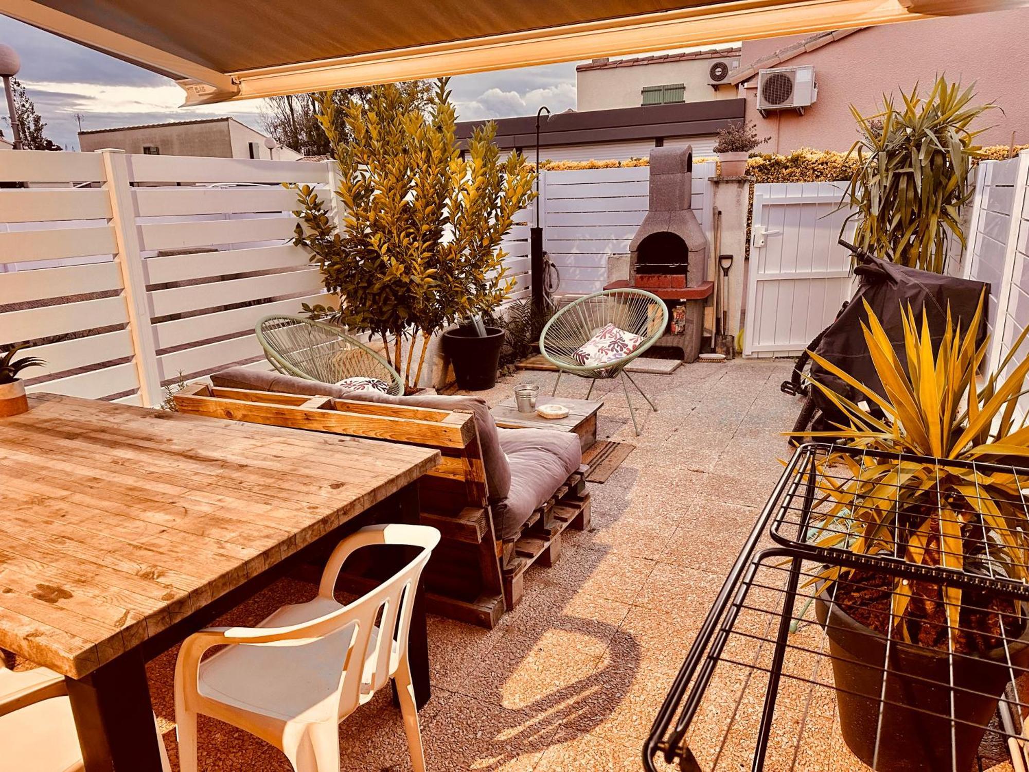 Residence Le Sunset Marseillan-Plage, Entre Mer Et Lagune De Thau, Etape Velo, Famille, Couple, Vrp, Toutou Admis, Jardin, Parking Prive Gratuit, Velos, Clim, Wifi Fibre Gratuite, Commodites, Plage Et Piste Cyclable A Proximite, 6 Couchages Nous Cont Ngoại thất bức ảnh